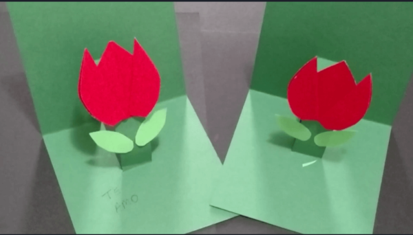cartão tulipa dias das mães
